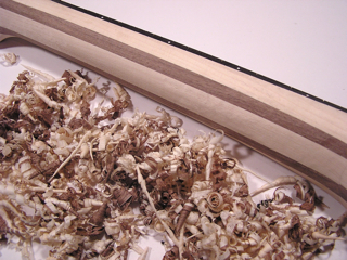 Carving the neck profile
